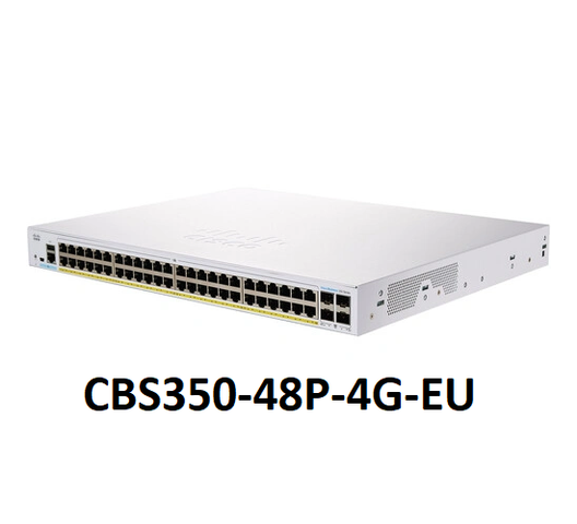 Cisco Business CBS350-48P-4G 48 Port Gigabit PoE Managed Network Switch